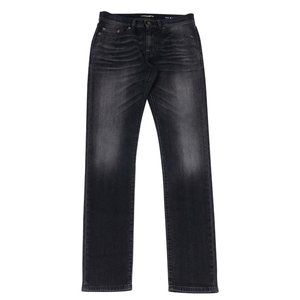 Saint Laurent Mens D02 Denim Jeans Size 30x32 Charcoal Dark Grey Wash Slim Fit